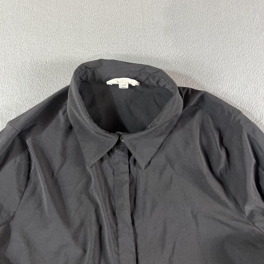 Tuckernut Pomander Place Black Alessia Top XXL Ruffle Balloon Sleeve - Picture 5 of 12